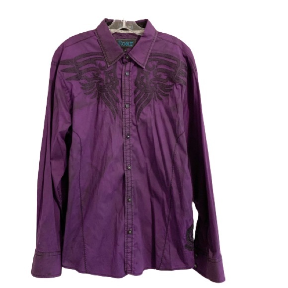 Roar Other - SIGNATURE ROAR Embroidered Western Rodeo Shirt